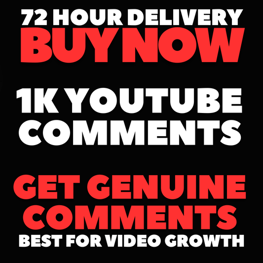 💬 1,000 Custom YouTube Comments – Realistic, Relevant- Delivered in 72 Hours