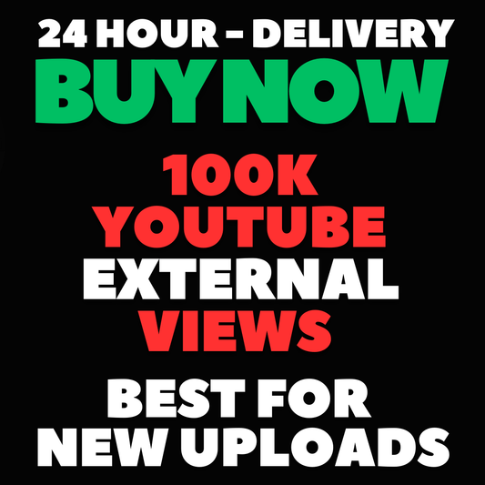 🚀 100,000 External YouTube Views – Delivered Within 24 Hours!