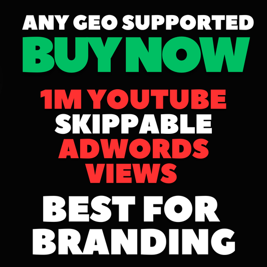 🚀 1 Million YouTube Views via Google Ads (Skippable In-Stream) – Targeted and Delivered in 10–11 Days!